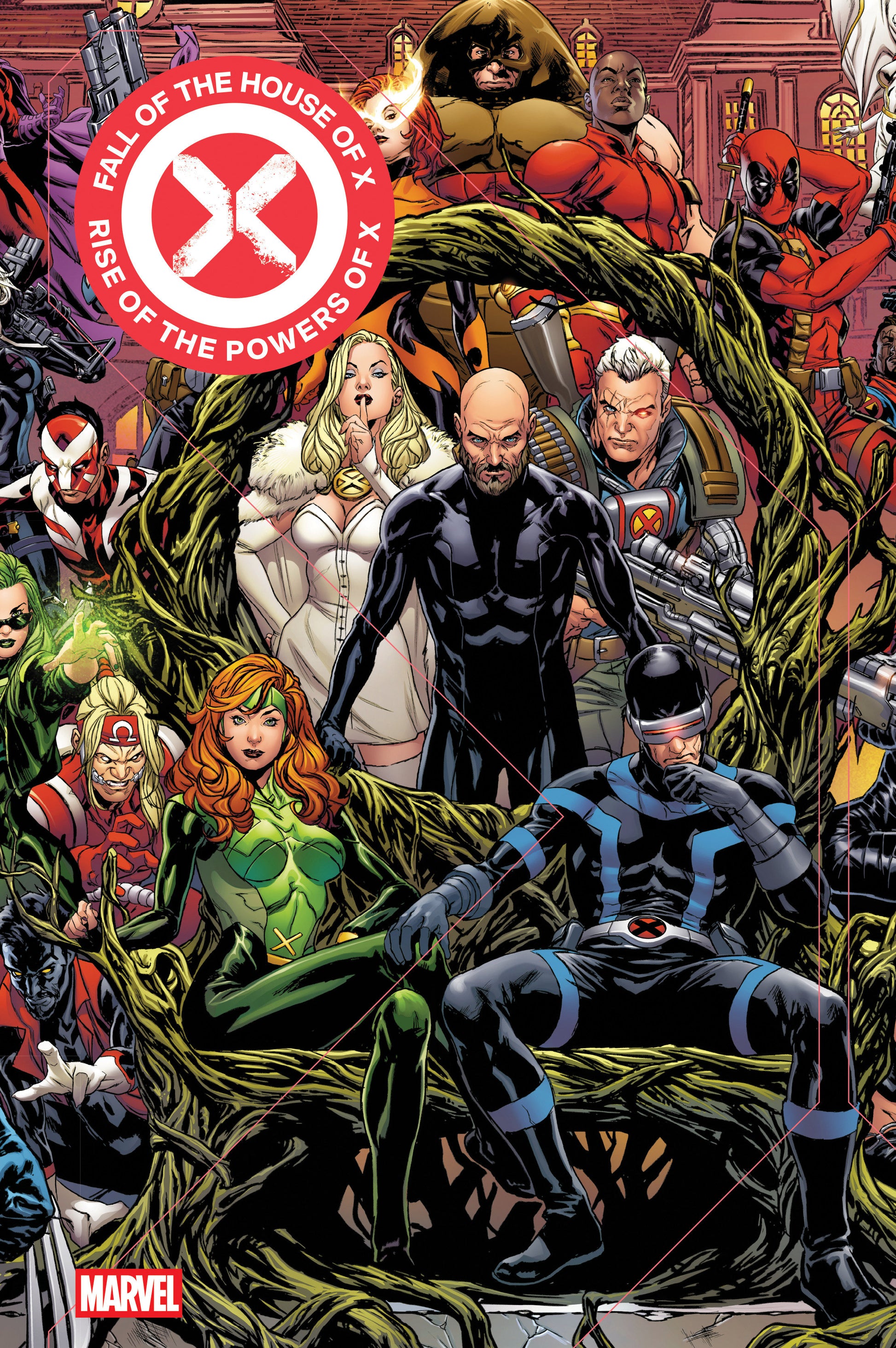 Fall Of The House Of X/Rise Of The Powers Of X Omnibus Mark Brooks Cover Marvel