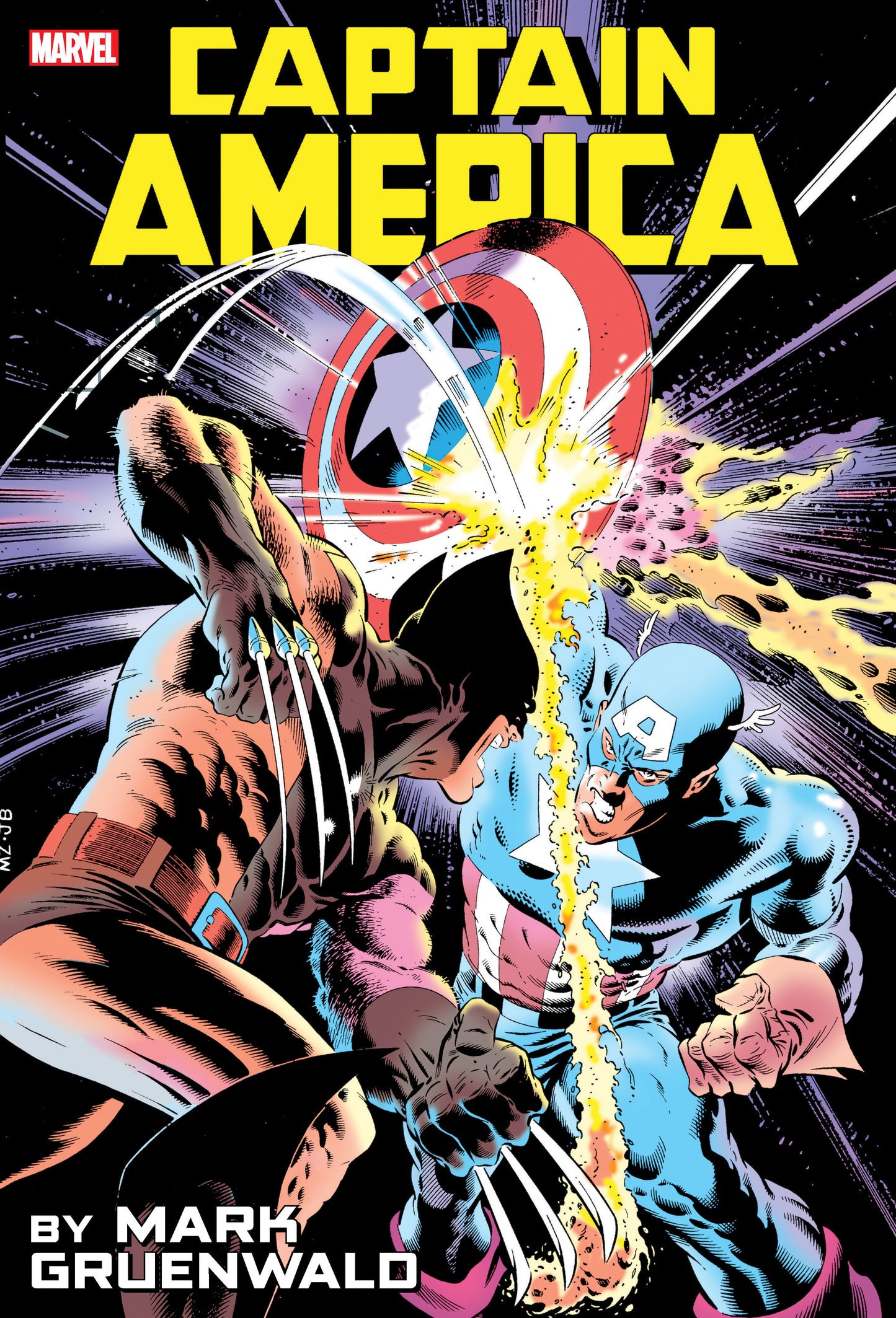 Captain America By Mark Gruenwald Omnibus Vol. 1 Zeck Captain America Vs. Wolverine Cover Marvel