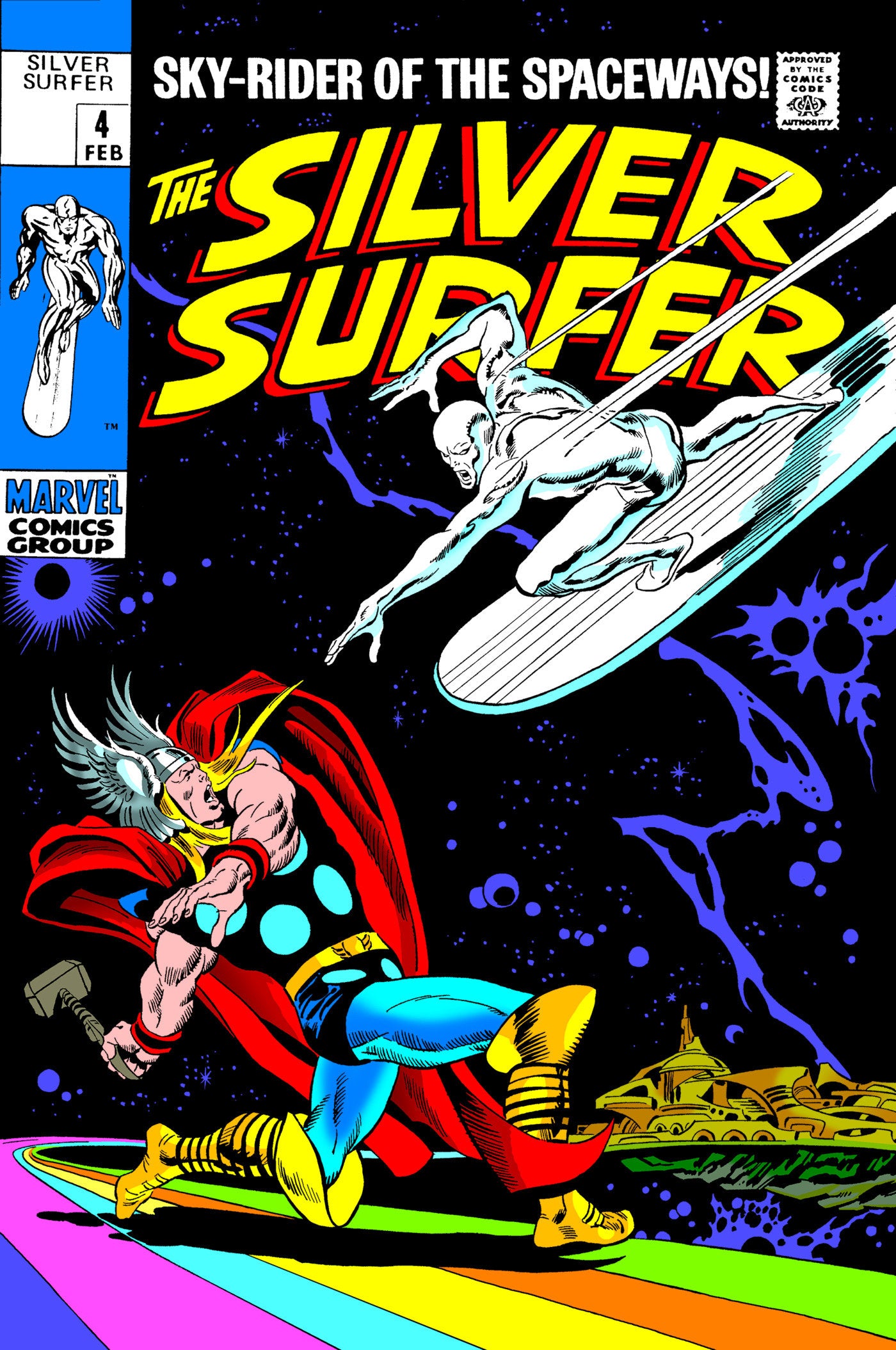 Silver Surfer Omnibus Vol. 1 John Buscema Thor Cover [New Printing 2, DM Only] Marvel