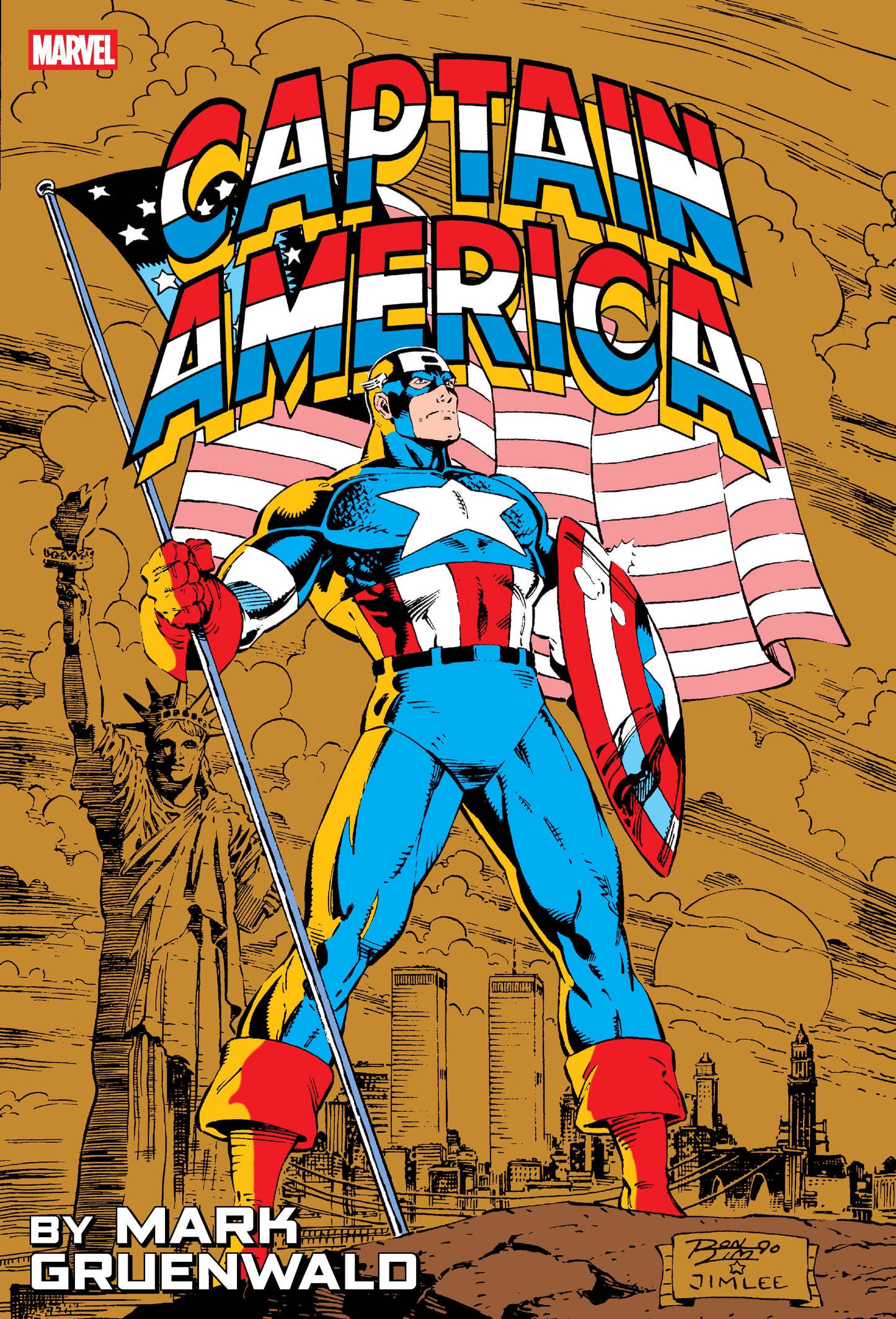 Captain America By Mark Gruenwald Omnibus Vol. 2 Ron Lim Anniversary Cover Marvel