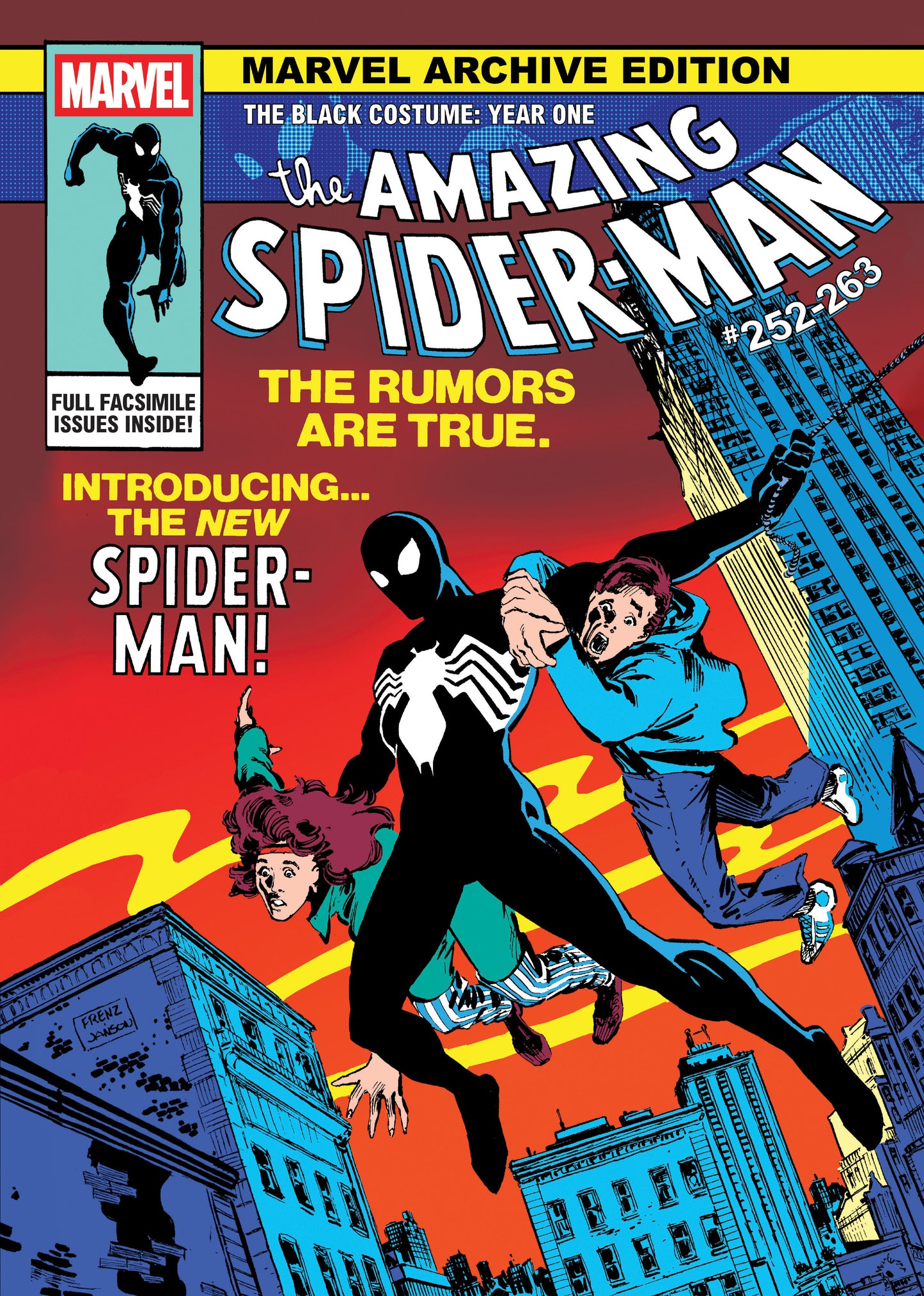 Marvel Archive Edition: Amazing Spider-Man - The Black Costume: Year One Gallery Edition Ron Frenz Original First Issue Cover Marvel